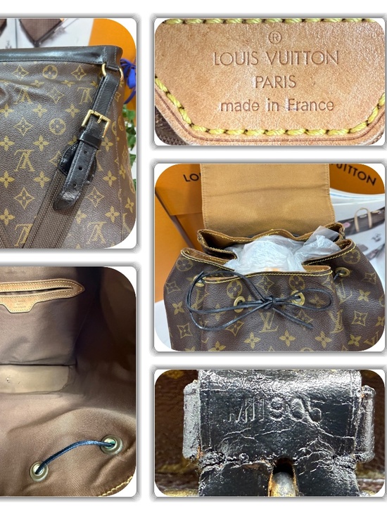 REGAL LOUIS VUITTON GM MONOGRAM BLACK TRIM BACKPACK! main image 9